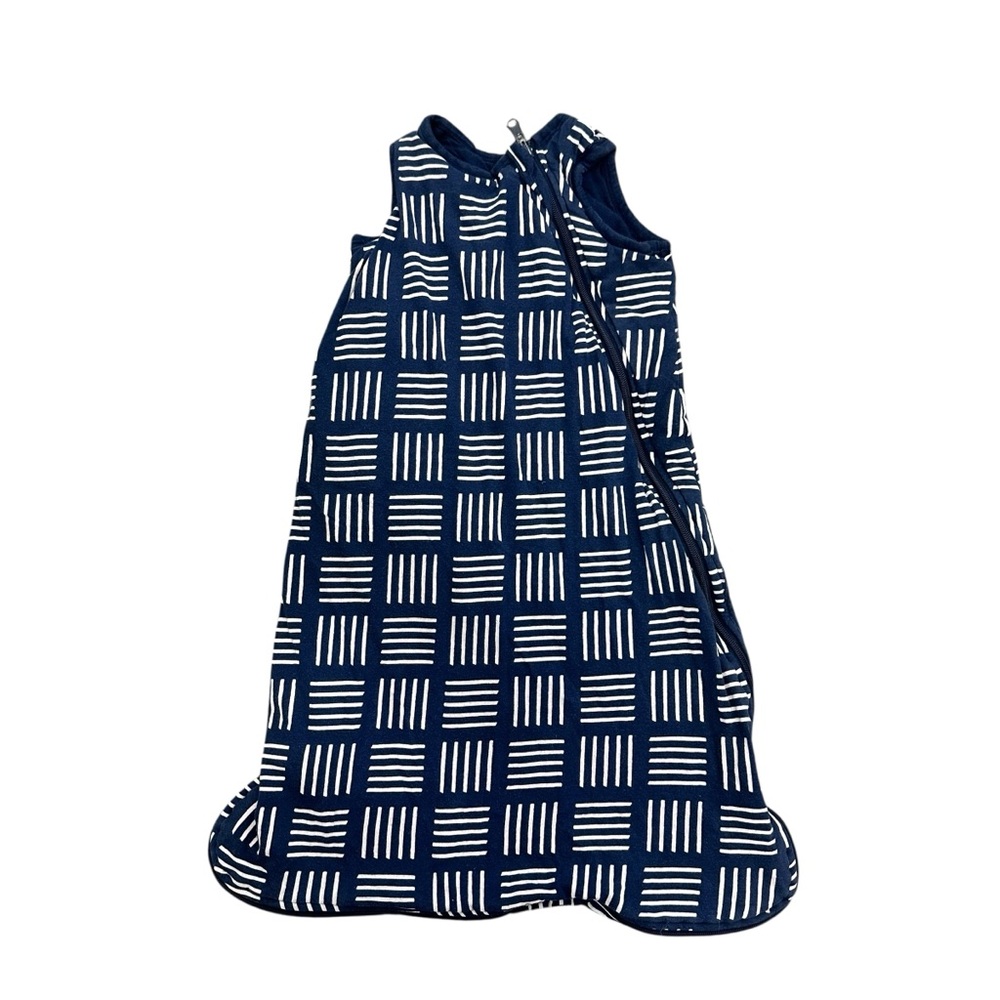 HonestBaby‎ Organic Cotton Blue Plaid Wearable Blanket Size 6-12 Months